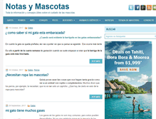 Tablet Screenshot of notasymascotas.com